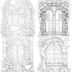 Blooming Window Coloring Book - CraftNest - Digital Crafting and Art