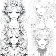 Little Princess Coloring Book - CraftNest - Digital Crafting and Art