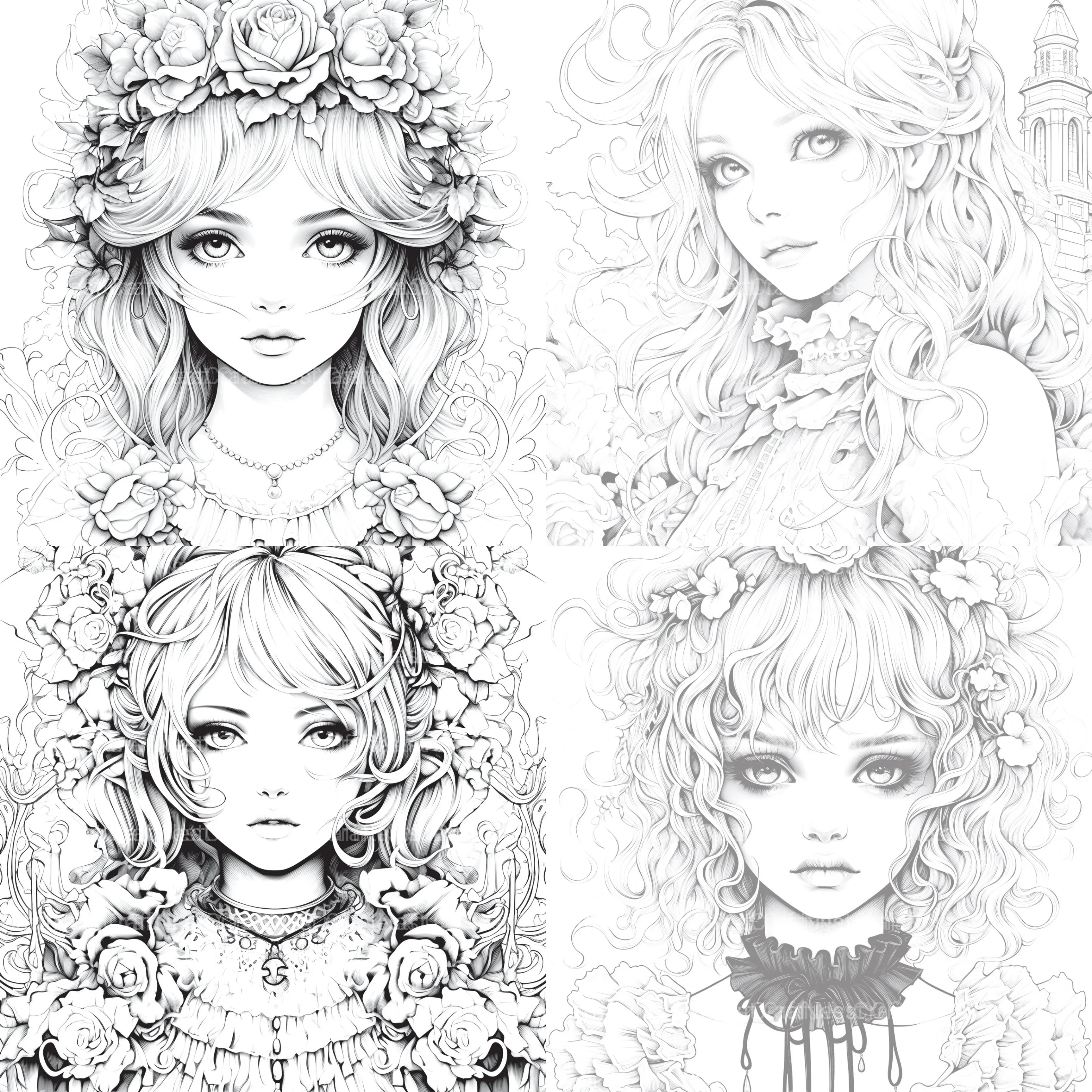 Little Princess Coloring Book - CraftNest - Digital Crafting and Art