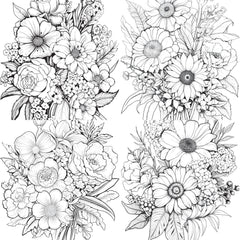 Flower Coloring Book 2 - CraftNest - Digital Crafting and Art