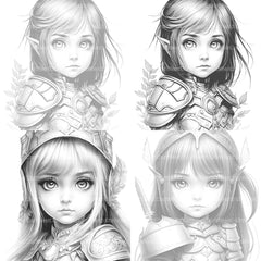 Princess Coloring Book 1 - CraftNest - Digital Crafting and Art