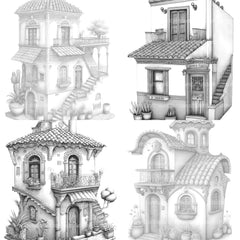 Mexican Tiny House Coloring Book - CraftNest - Digital Crafting and Art