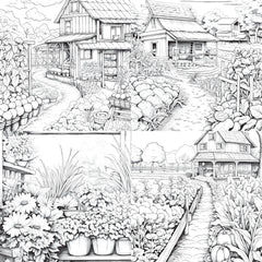 Farmers Garden Coloring Book 2 - CraftNest - Digital Crafting and Art