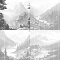 Landscape Scenes Coloring Book - CraftNest - Digital Crafting and Art