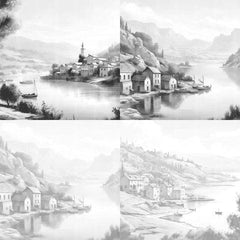 French Village Coloring Book - CraftNest - Digital Crafting and Art