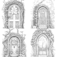 Enchanted Fairy Doors Coloring Book - CraftNest - Digital Crafting and Art