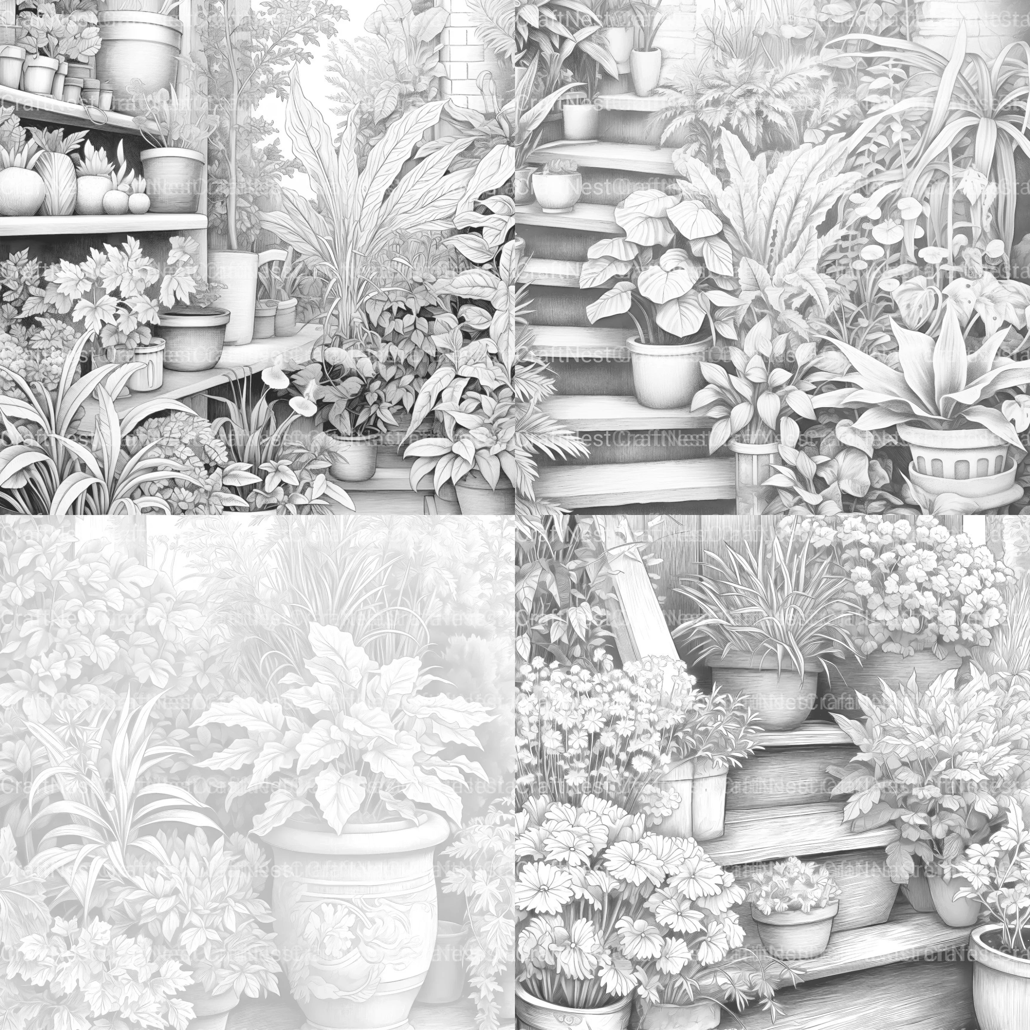 Herb Garden Coloring Book - CraftNest - Digital Crafting and Art