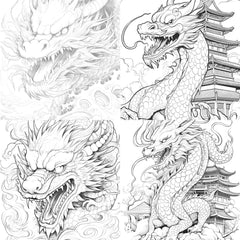 Dragon Coloring Book - CraftNest - Digital Crafting and Art