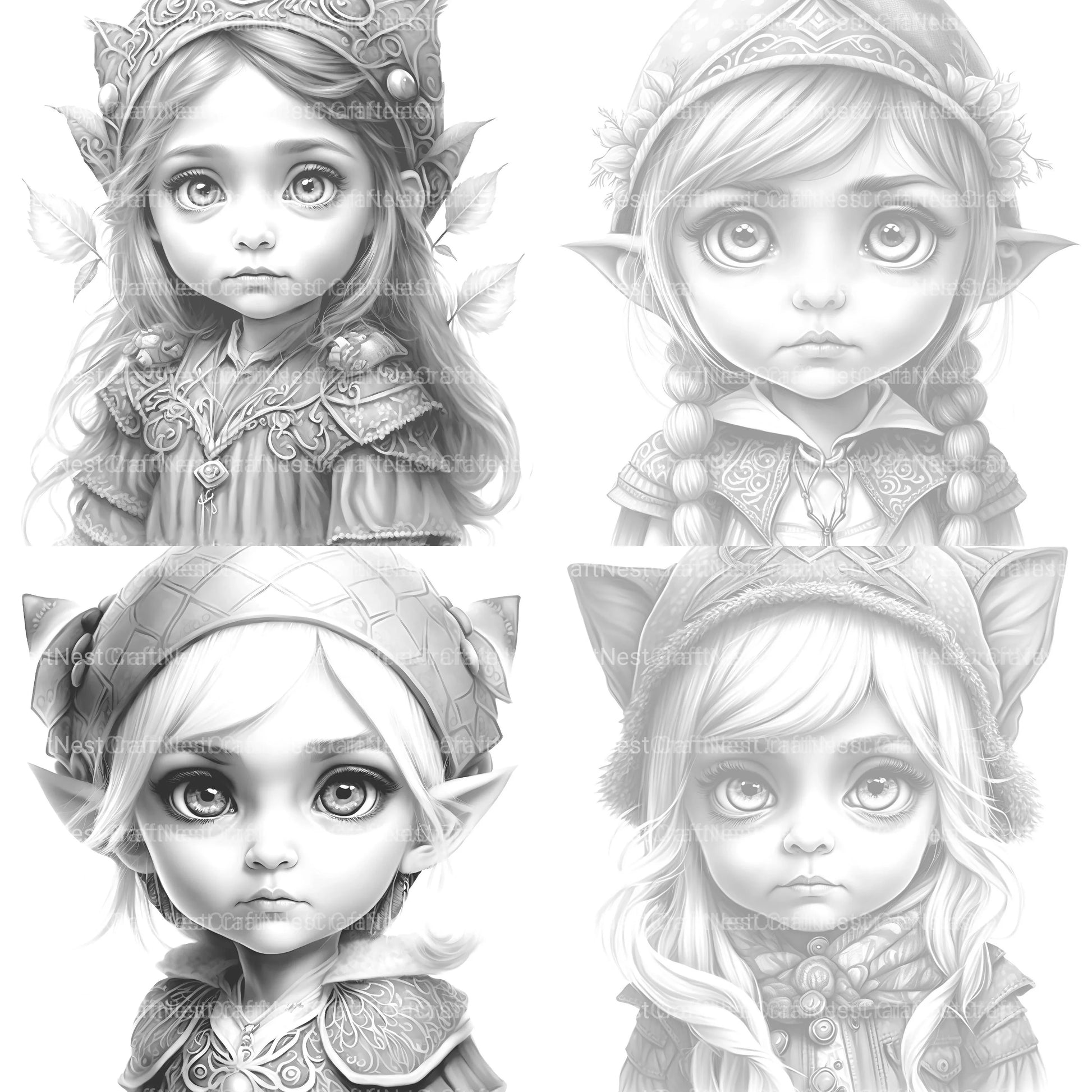 Gothic Girl Coloring Book - CraftNest - Digital Crafting and Art