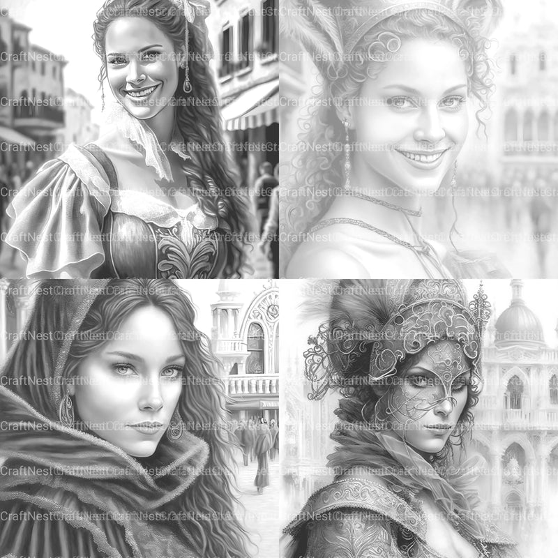 Victorian Woman Coloring Book - CraftNest - Digital Crafting and Art