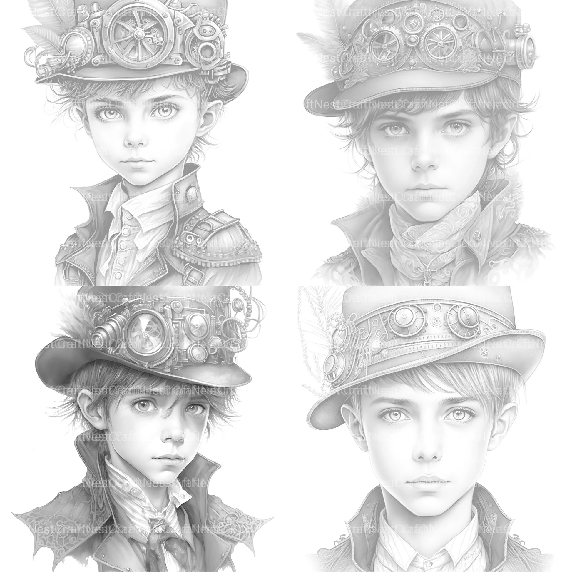 Young Woman Coloring Book - CraftNest - Digital Crafting and Art