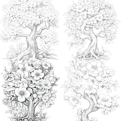 Blooming Tree Coloring Book - CraftNest - Digital Crafting and Art