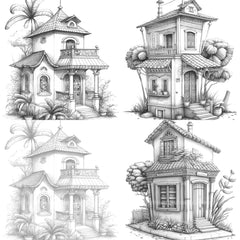 Chile Tiny House Coloring Book - CraftNest - Digital Crafting and Art