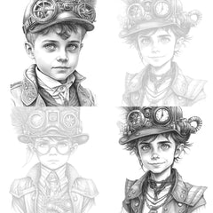 Steampunk Girl Coloring Book - CraftNest - Digital Crafting and Art