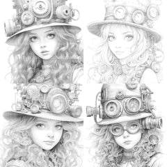 Victorian Girl Coloring Book - CraftNest - Digital Crafting and Art