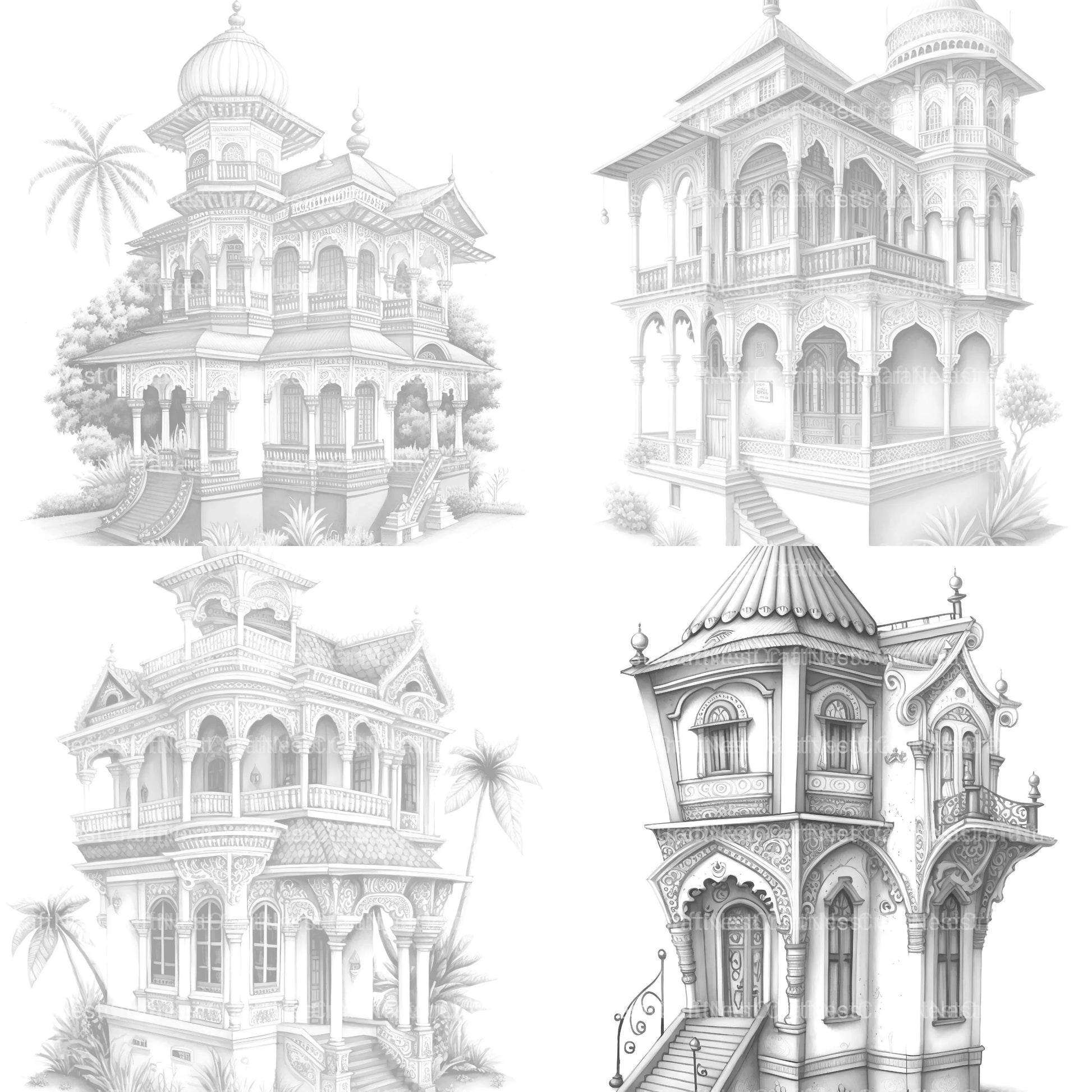 Indian Tiny House Coloring Book - CraftNest - Digital Crafting and Art