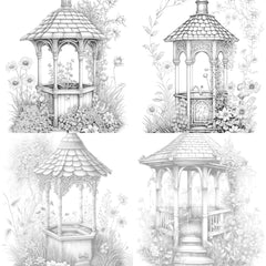 Wishing Well Coloring Book - CraftNest - Digital Crafting and Art