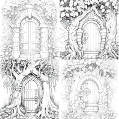 Blooming Door Coloring Book - CraftNest - Digital Crafting and Art