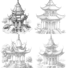 Tibetan Tiny House Coloring Book - CraftNest - Digital Crafting and Art