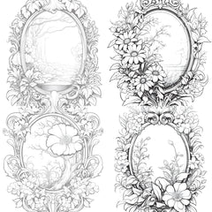 Blooming Mirror Coloring Book - CraftNest - Digital Crafting and Art