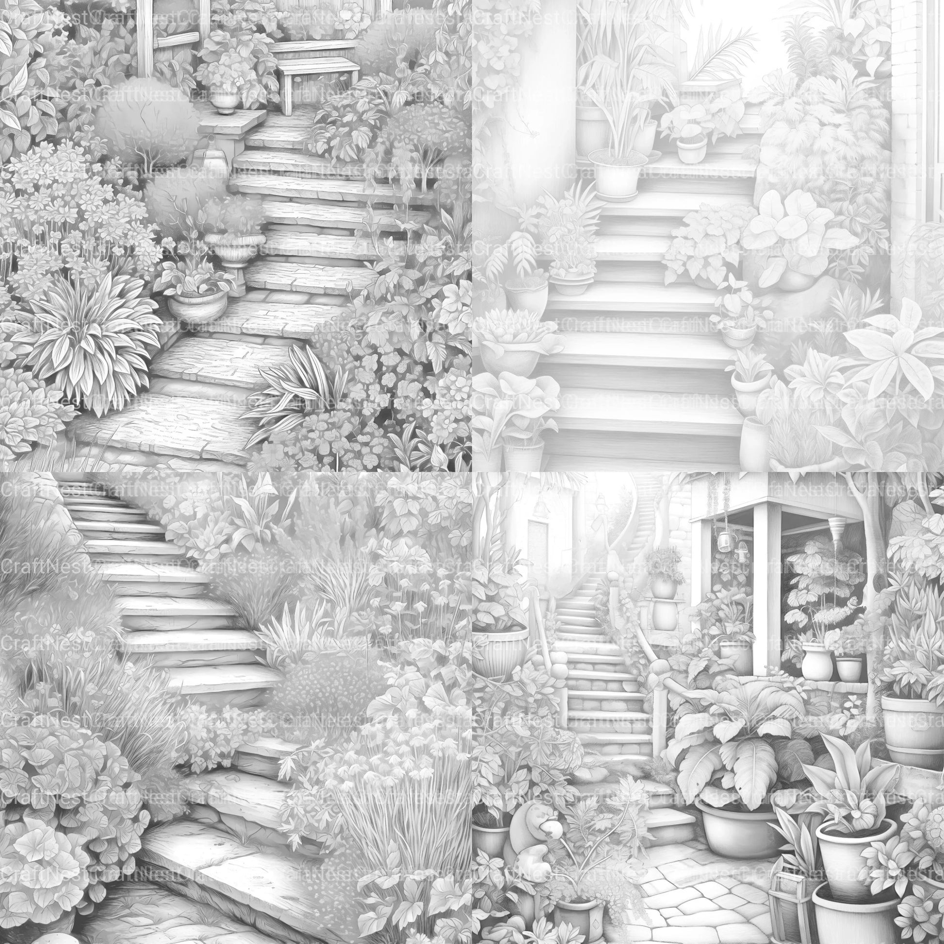 Herb Garden Coloring Book - CraftNest - Digital Crafting and Art