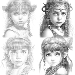 Bavarian Girl Coloring Book 2 - CraftNest - Digital Crafting and Art