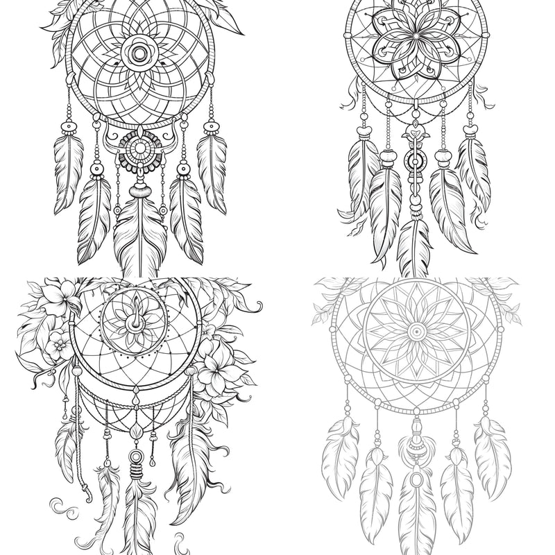 Dreamcatcher Coloring Book - CraftNest - Digital Crafting and Art