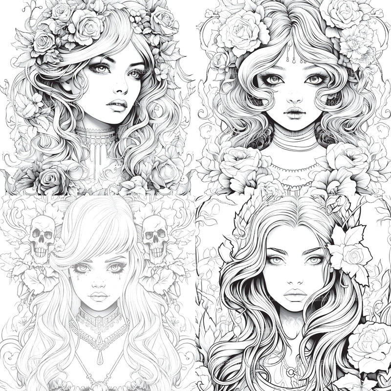 Little Princess Coloring Book - CraftNest - Digital Crafting and Art