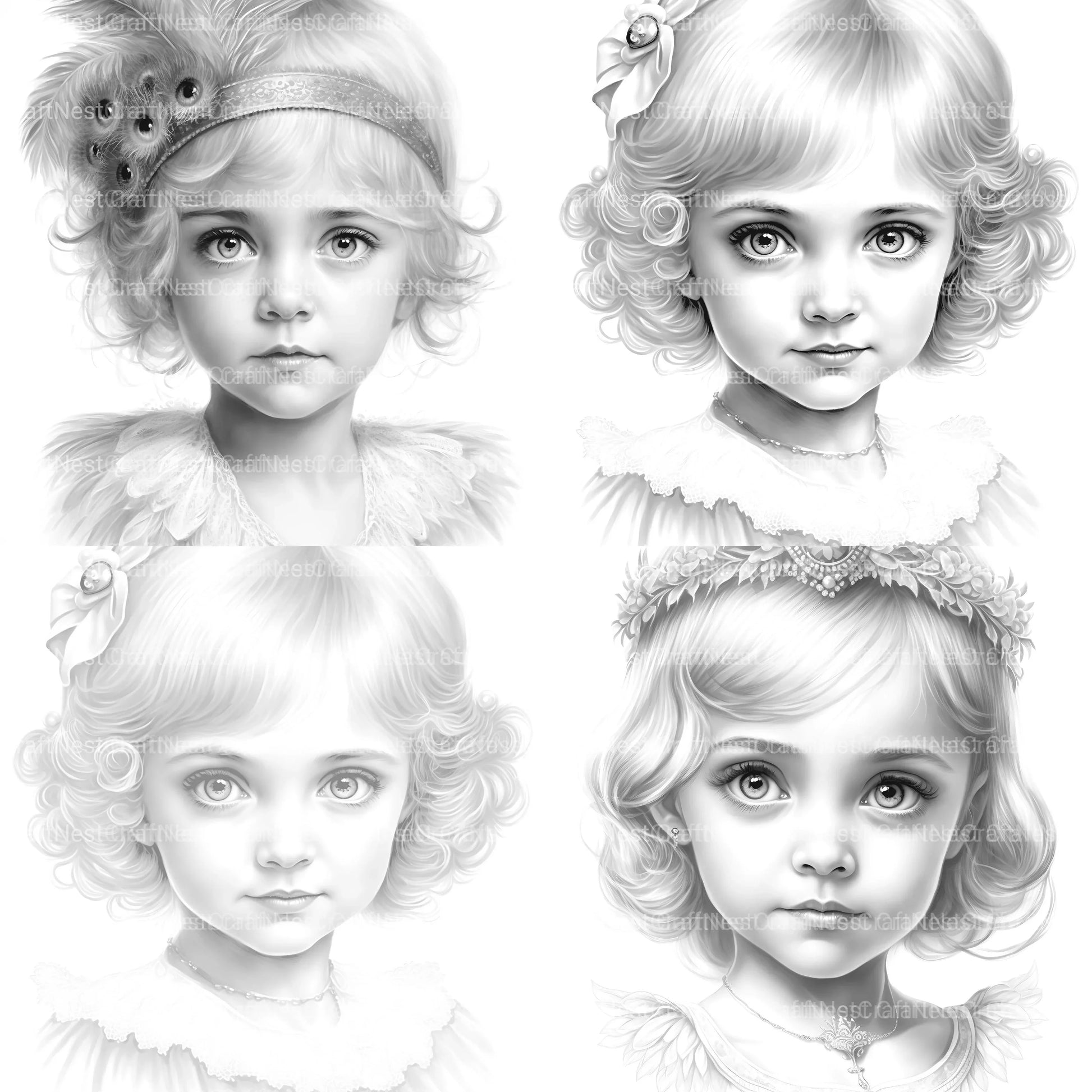 Cyborg Girl Coloring Book - CraftNest - Digital Crafting and Art