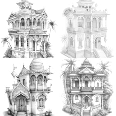 Indian Tiny House Coloring Book - CraftNest - Digital Crafting and Art