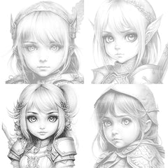 Princess Coloring Book 1 - CraftNest - Digital Crafting and Art