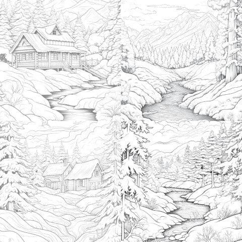 Winterland Coloring Book - CraftNest - Digital Crafting and Art