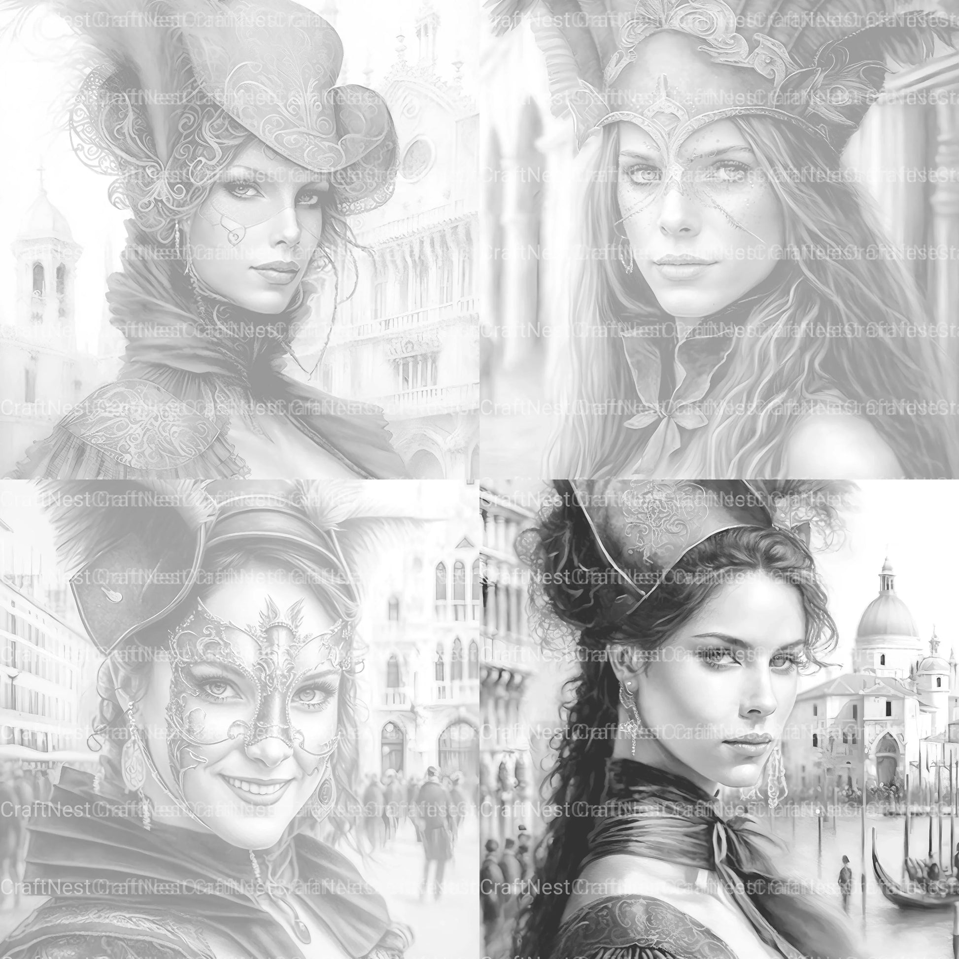 Victorian Woman Coloring Book - CraftNest - Digital Crafting and Art