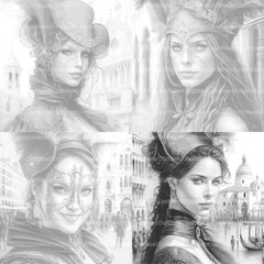 Victorian Woman Coloring Book - CraftNest - Digital Crafting and Art