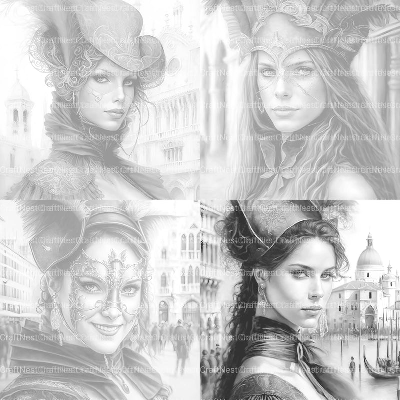 Victorian Woman Coloring Book - CraftNest - Digital Crafting and Art