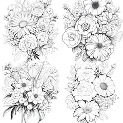 Flower Coloring Book 2 - CraftNest - Digital Crafting and Art