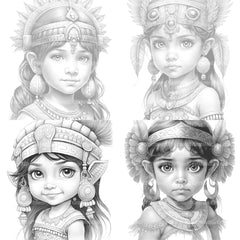 Aztec Boy Coloring Book - CraftNest - Digital Crafting and Art