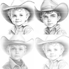 Cowgirl Coloring Book - CraftNest - Digital Crafting and Art