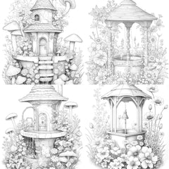 Wishing Well Coloring Book - CraftNest - Digital Crafting and Art