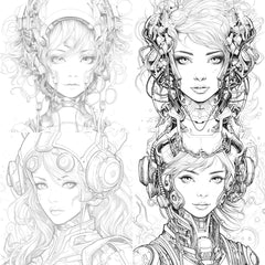 Druid Girl Coloring Book - CraftNest - Digital Crafting and Art