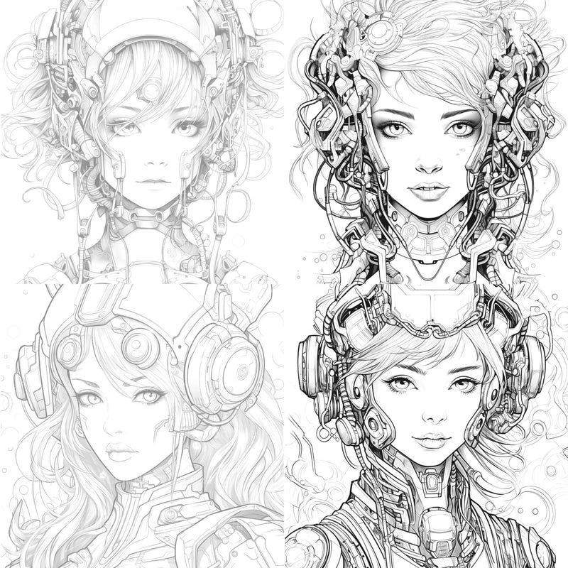 Druid Girl Coloring Book - CraftNest - Digital Crafting and Art