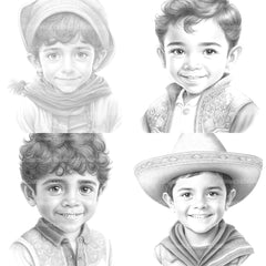 Cute Mexican Boy Coloring Book - CraftNest - Digital Crafting and Art