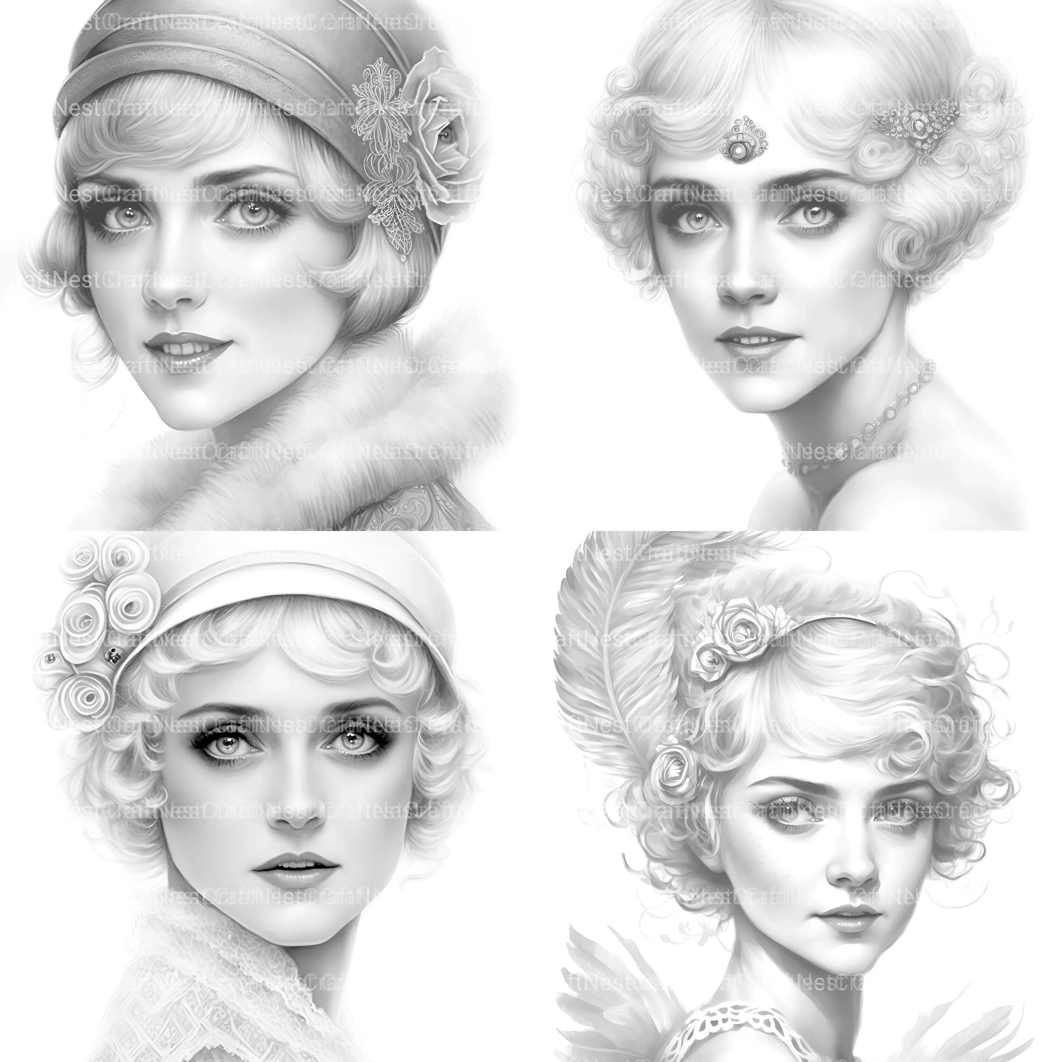 Brides Coloring Book - CraftNest - Digital Crafting and Art