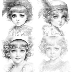 Cyborg Girl Coloring Book - CraftNest - Digital Crafting and Art