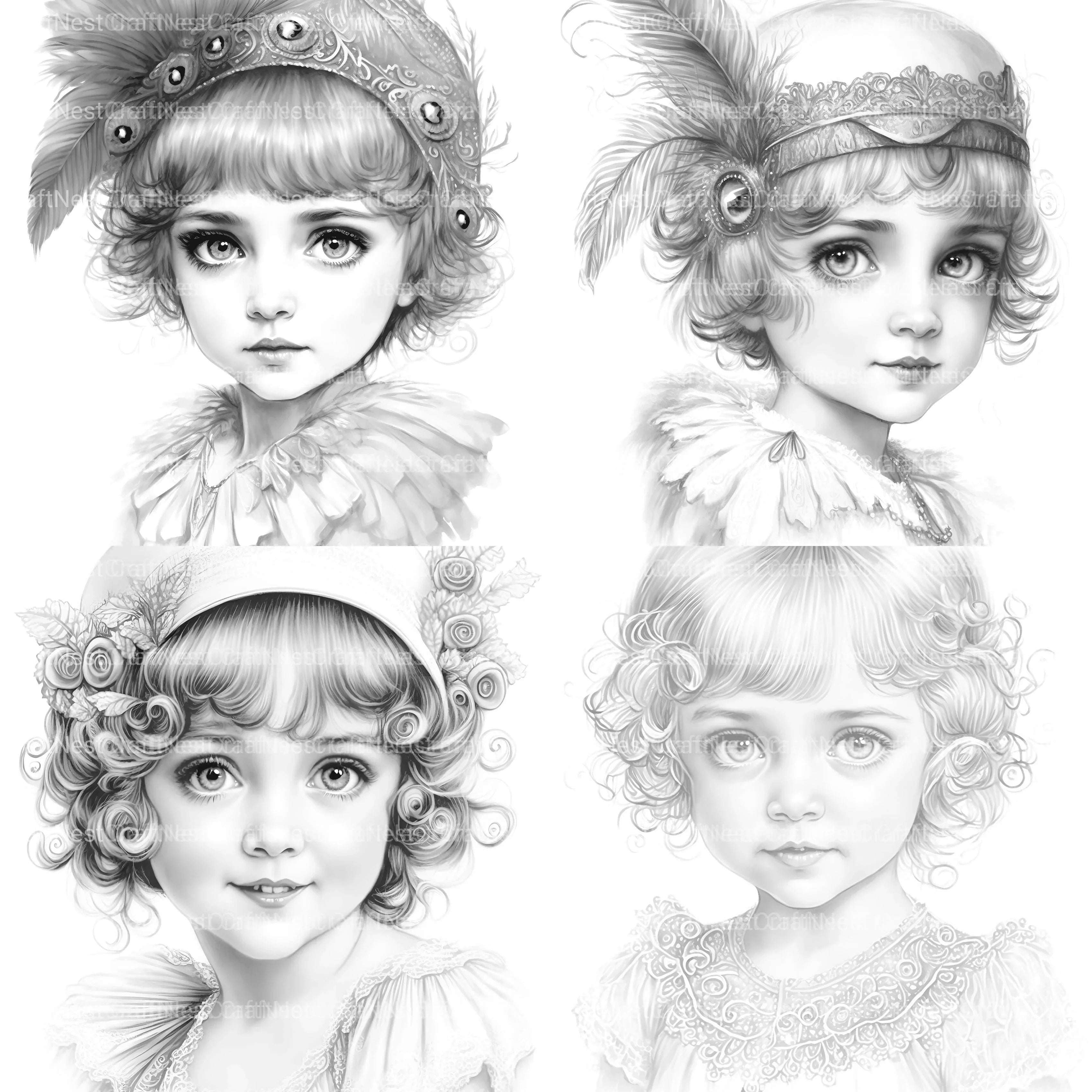 Cyborg Girl Coloring Book - CraftNest - Digital Crafting and Art