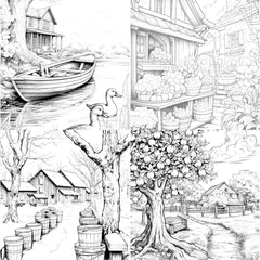 Country Life Coloring Book - CraftNest - Digital Crafting and Art
