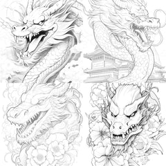 Dragon Coloring Book - CraftNest - Digital Crafting and Art