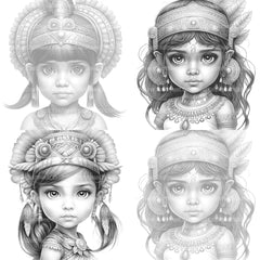 Aztec Boy Coloring Book - CraftNest - Digital Crafting and Art