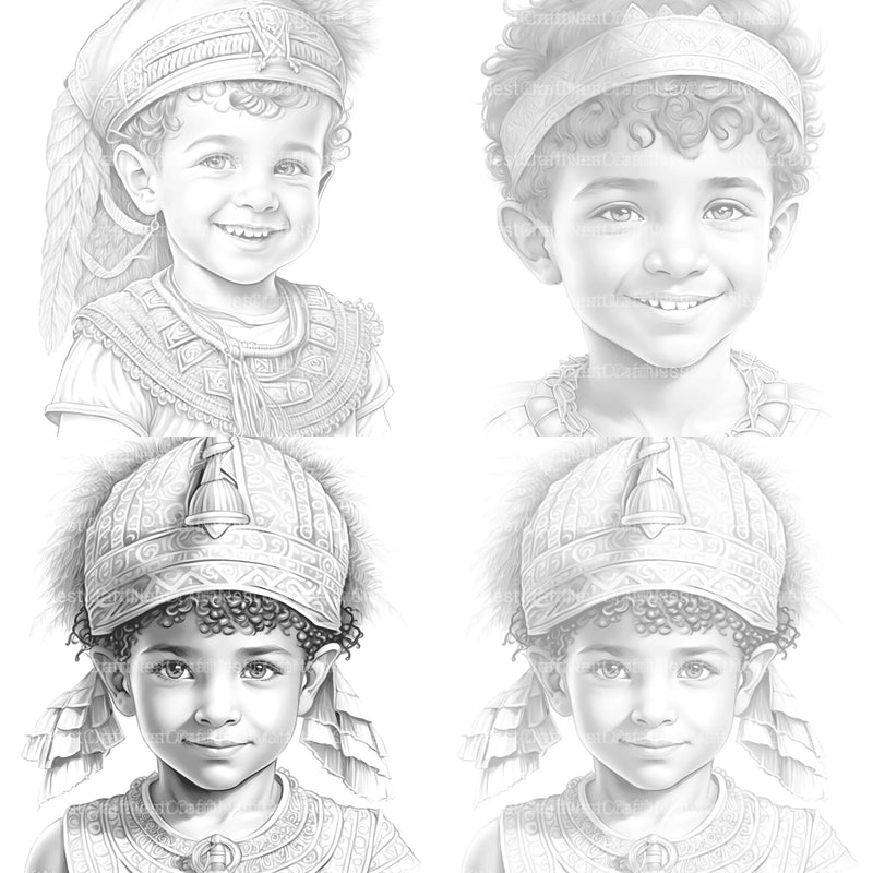 Cute Girl Coloring Book - CraftNest - Digital Crafting and Art