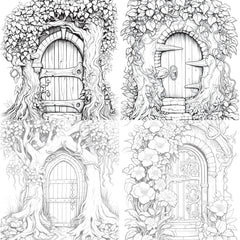 Blooming Door Coloring Book - CraftNest - Digital Crafting and Art